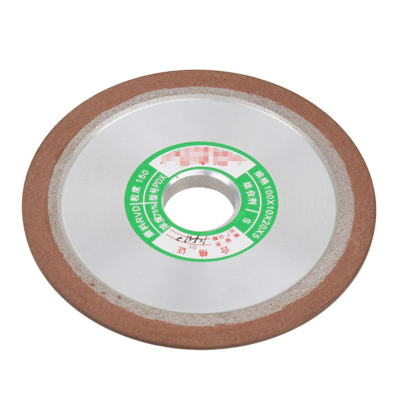 [Australia - AusPower] - 100mm Dia One Side Tapered Plain Resin Diamond Grinding Wheel to Grind Carbide Hard Steel 