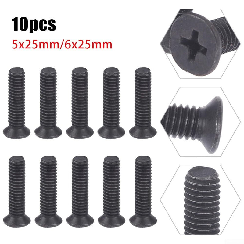 10 Pcs M5 M5 Left Hand Thread Adapter Screw for UNF Chuck Shank M5 25mm/M6 25mm