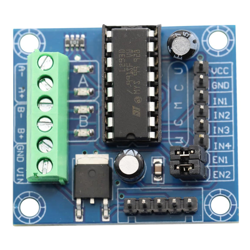 L293D Motor Drive Shield Mini 4CH 4CH Motor Driver Shielding DC4.5-25V Expansion Board Modules for Arduino (Pack of 2)
