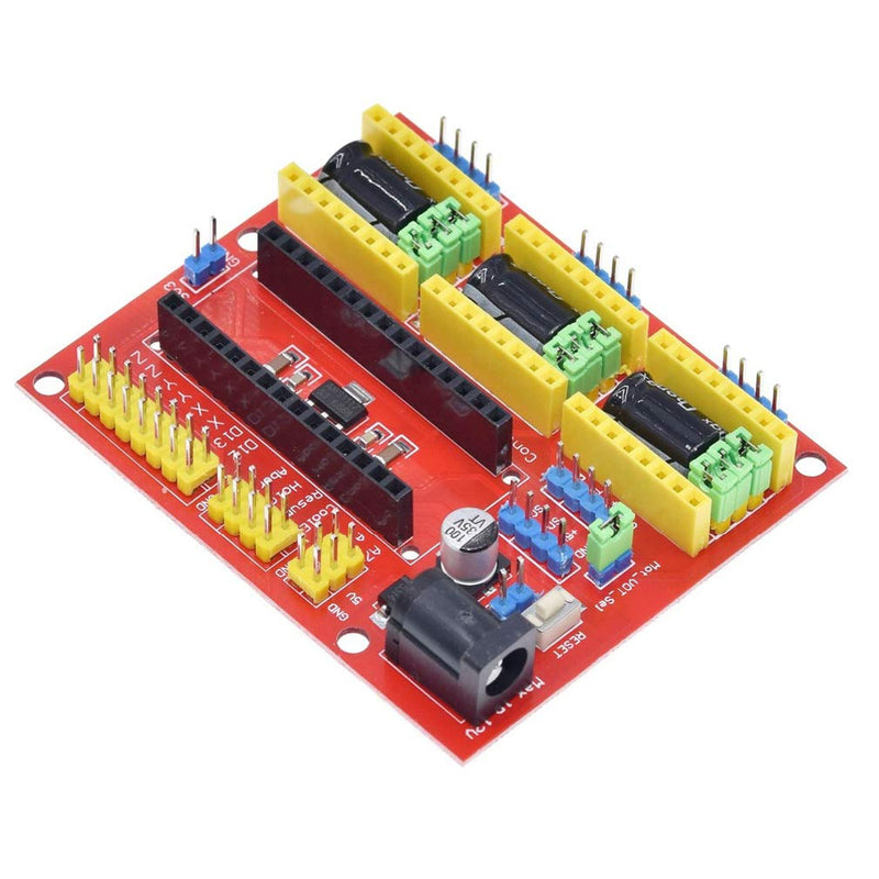 [Australia - AusPower] - HiLetgo 2pcs 3D Printer Stepper Motor Driver CNC Shield V4 Engraving Machine Expansion Board for Arduino Nano 3D Printer A4988 