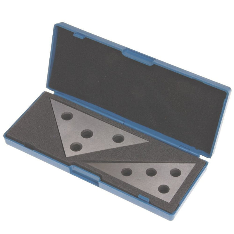 [Australia - AusPower] - HFS Solid 30-60 - 90 Angle and 45-45 - 90 Angle Plate Set Plates Steel 2pcs Set (Plastic Case) 