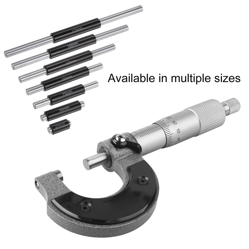 [Australia - AusPower] - QUARKZMAN Standard Measuring Rod 125 mm Caliper Micrometer Calibration Block Rod External Micrometer Rod 