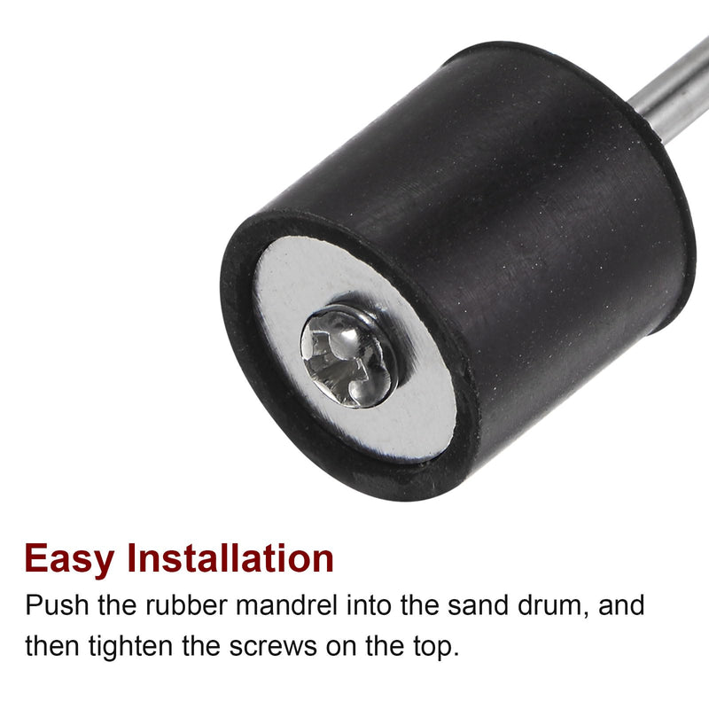 [Australia - AusPower] - QUARKZMAN 1/2 Inch Sanding Drum Rubber Mandrels 2.35 mm Shank Grinding Sleeve Holder for Drum Grinder Rotary Grinder Pack of 10 