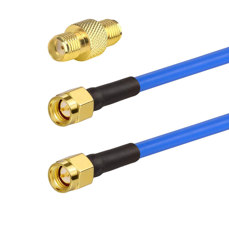 [Australia - AusPower] - BINGFU SMA Male to SMA Male RG402 0.141" Semi Flexible Coaxial Jumper Cable 12 inch 30cm (2-Pack) for Portable VNA Vector Network Analyzer Antenna Analyzer Spectrum Analyzer SWR Meter Tester 12 inch / 0 - 3GHz 