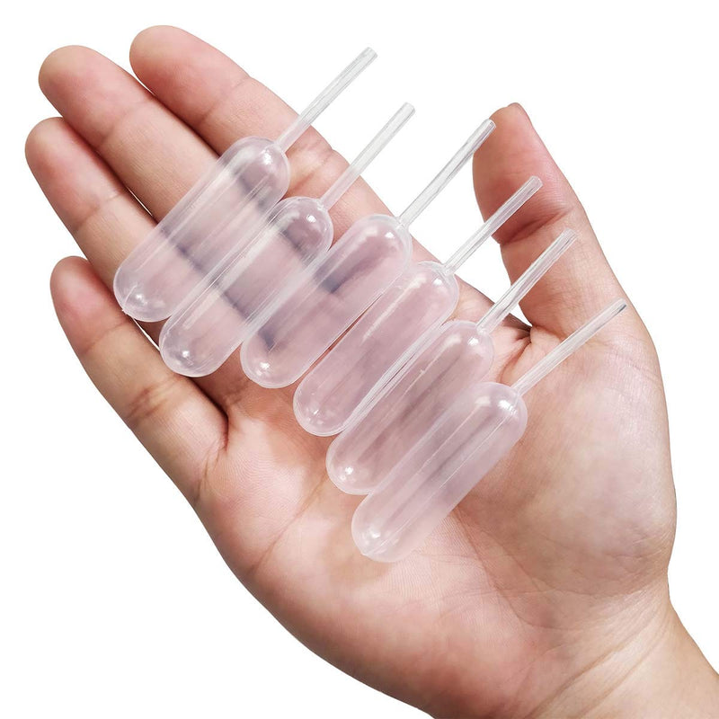 [Australia - AusPower] - Cupcakes Pipettes, 50PCS 4ml Clear Plastic Transfer Liquid Dropper Pipettes, Suitable for Chocolate or Strawberries Cupcakes, Ice Cream, Mini Cakes, Waffles, Children's Painting, Kitchen Supplies 