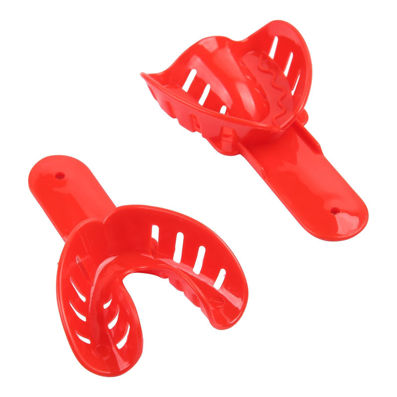 Dental Impression Tray, Plastic Perforated Trays | Pack of 12 Plastic Teeth Imprint Trays for Whitening Splints for Adults and Children