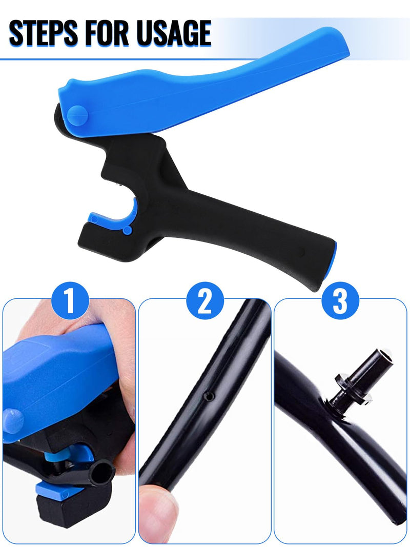[Australia - AusPower] - Kalolary 2Pcs Drip Irrigation Tubing Hole Punch, Drip Tube Hole Punch Tool Outdoor Drip Irrigation Pipe Hand Punch for 16/20mm PE Pipe Opening Hole Punch 