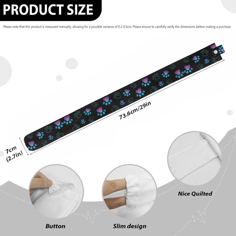 [Australia - AusPower] - Black Stethoscope Cover Sleeve Dog Paw Prints Nurse Stethoscope Accessories 2 Pack Stethoscope Protective Cover Slim Soft Stethoscope Sleeve Dog Paw Black 