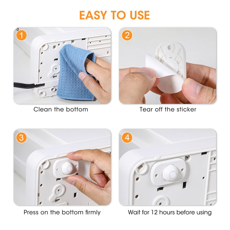 [Australia - AusPower] - Aieve Appliance Wheels for Kitchen Appliances, 8 Pack Appliance Slider, Self Adhesive Mini Caster Wheels, Swivel Wheels for Countertop 