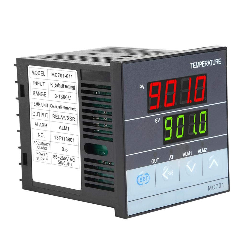 [Australia - AusPower] - YWBL-WH MC701 Digital PID Temperature Controller K Type PT100 Sensor Input Relay SSR Output 