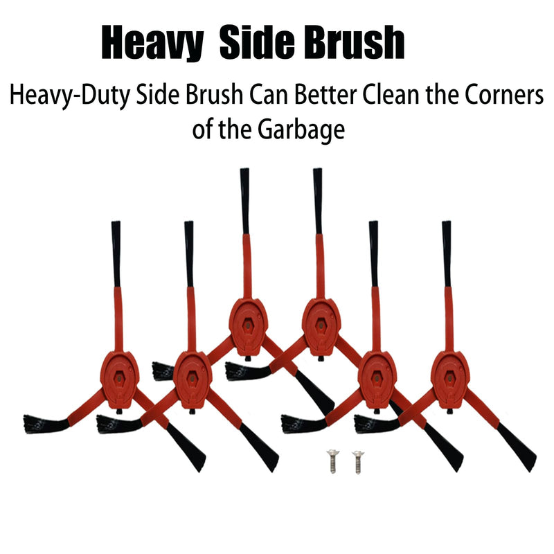 [Australia - AusPower] - Brush Filter Mop kit Replacement Parts for BPMIO B20 plus Robot Vacuum Accessories 1 Main Brush 6 Side Brush 6 HEPA Filter 3 Mop Pad 