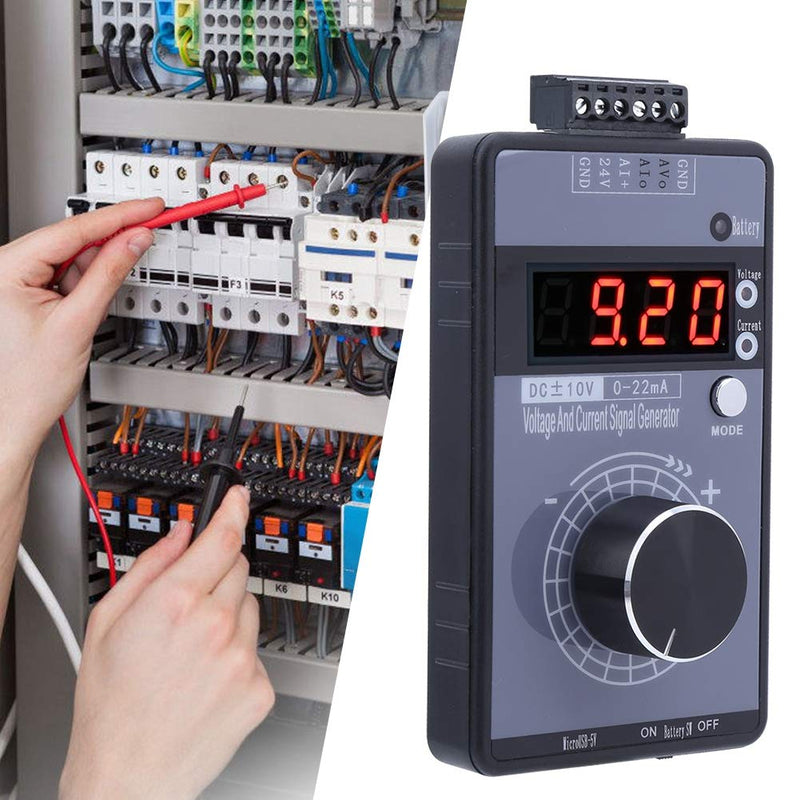 [Australia - AusPower] - Hanheld 0-10V 0-22mA Digital Signal Generator Adjustable Voltage Analog Simulator 