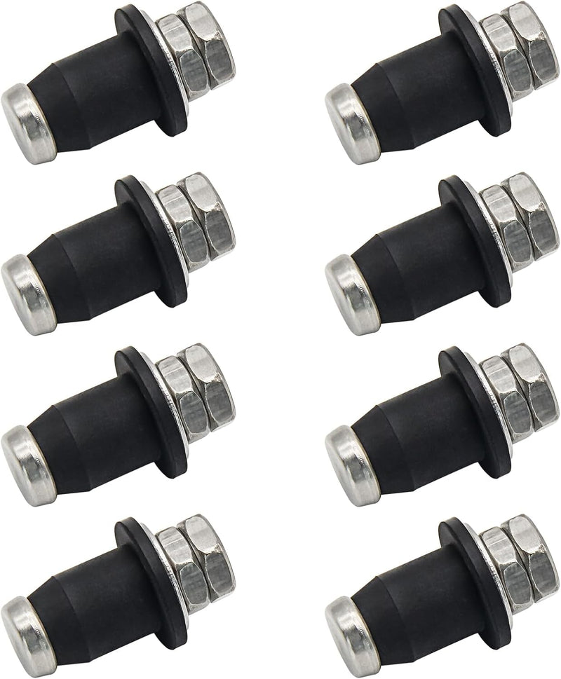 [Australia - AusPower] - 8Pcs RV Water Tank Probe Sensors, Water Level Screw-in Sensors Tank Sensors Black 