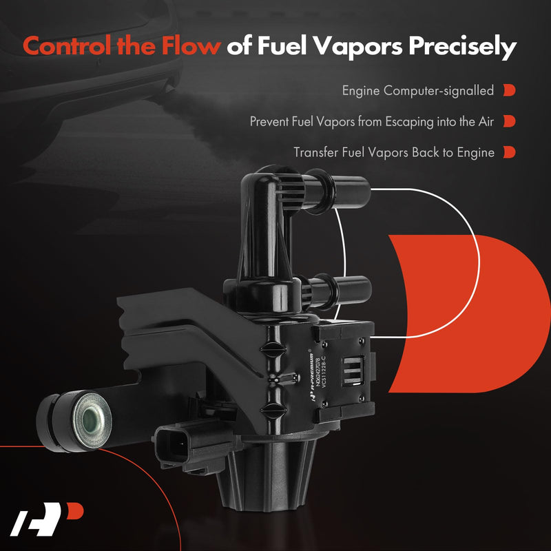 A-Premium Vapor Canister Purge Solenoid Valve Compatible with Ford F-150 F150 2004-2006, Expedition 2005-2006 & Lincoln Navigator 2005-2006, Mark LT 2006, 4.2L, 4.6L, 5.4L, Replace# 6L3Z9C915A