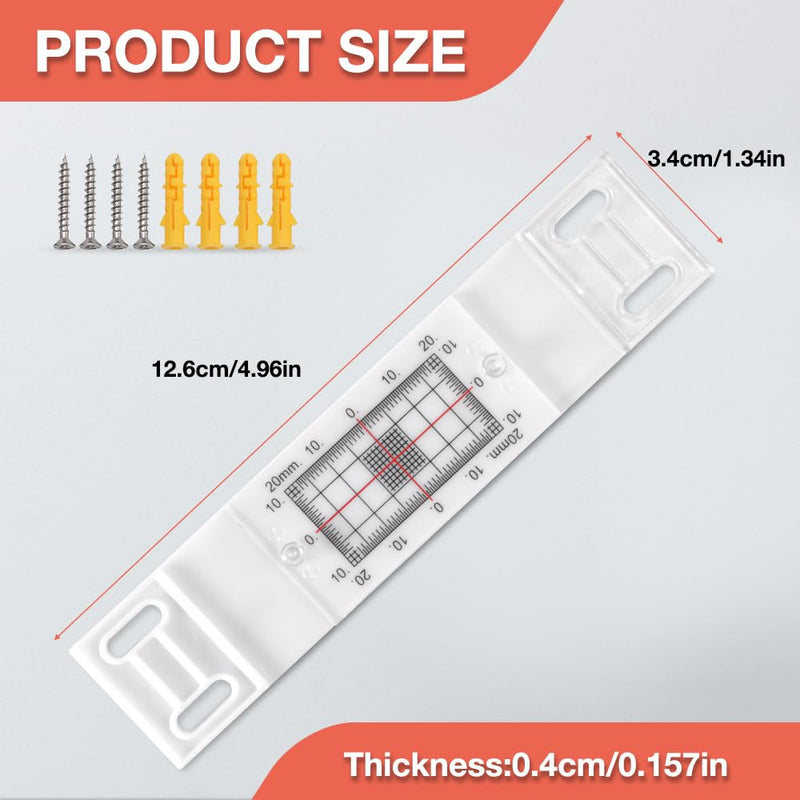 [Australia - AusPower] - Crack Monitor with 2 Pre-Set Pegs, Tell-Tale Wall Deformation Measurement & Recording Tool(5 pcs) 5 