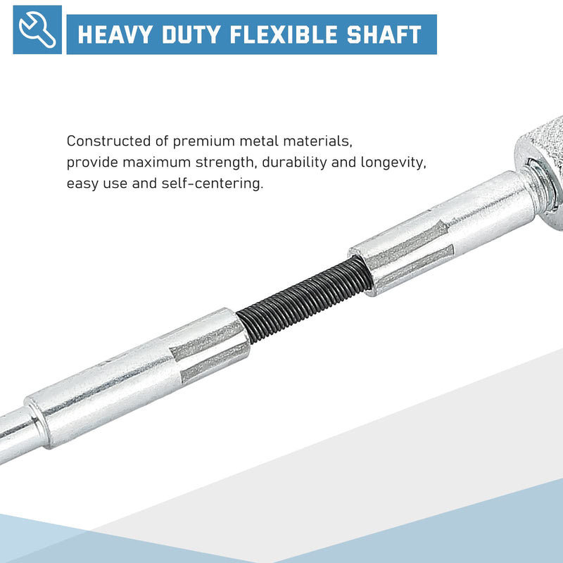 ATPEAM Engine Cylinder Hone Tool Adjustable Deglazer Set for Grinding Holes from 1-1/4" to 3-1/2" Diameter with Extra 3-Piece 2" Long Stones 220 Grit