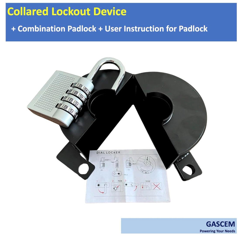 [Australia - AusPower] - Door Knob Lockout Device. 1 lock cover (Matt Black) That disables doorknobs, faucets, valves by blocking keyhole access & preventing turning for security (1 padlock included). Matt Black 