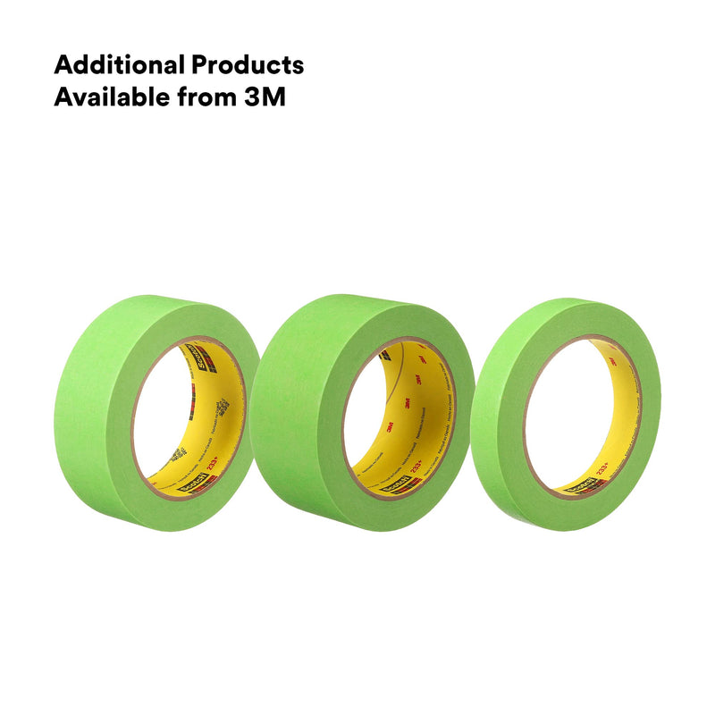 3M Scotch Performance Masking Tape 233+, 46338, 36 mm x 55 mm, 1 Roll, Flexible, Moisture Resistant, Green, Solvent Based, Automotive Masking Tape 36 mm x 55 m (Pack of 1) Scotch 233+ Performance Masking Tape retail packaging