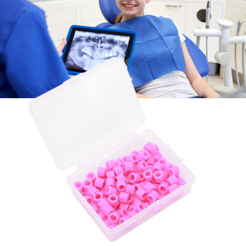[Australia - AusPower] - Rings Bands Dental Code Ring Instrument Rings Lab Swabs Pack of 100 Dental Rings Small Silicone Dental Instrument Rings Accessories for Marking Dental Color Codes 