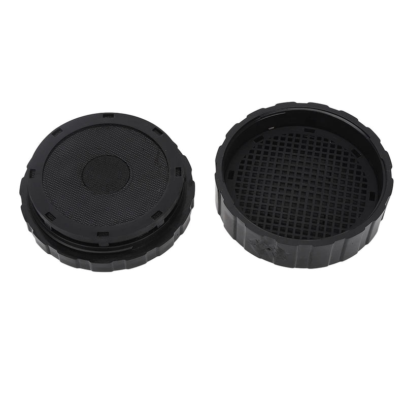Veneer Box, Full Ceramic Veneer Processing Box, Portable and Reusable Denture Storage Box with Replacement Pad, Round Shape, Ultra Thin Mesh, Black