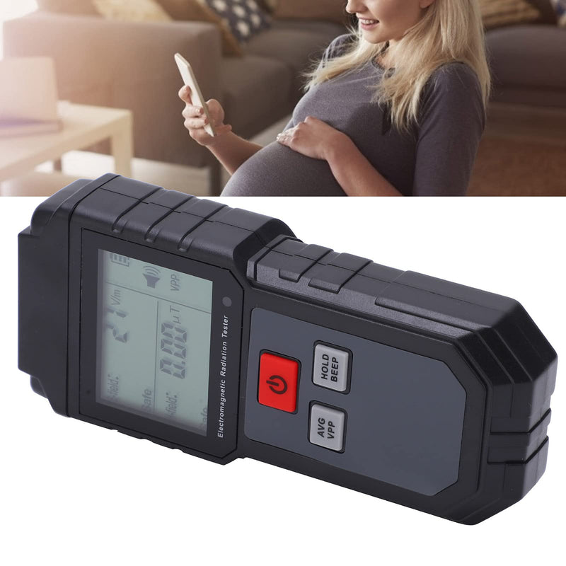 [Australia - AusPower] - ET825 EMF Meter Rechargeable Digital Electromagnetic Field Radiation Detector LCD Radiation Tester for Home EMF Inspections 