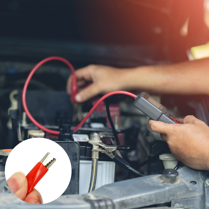 [Australia - AusPower] - YOKIVE 1 Pair Test Leads, Double-end Alligator Clip Test Wire | Testing Electronic Components, Great for Electronic Test Work (Red, Black, 1M) 