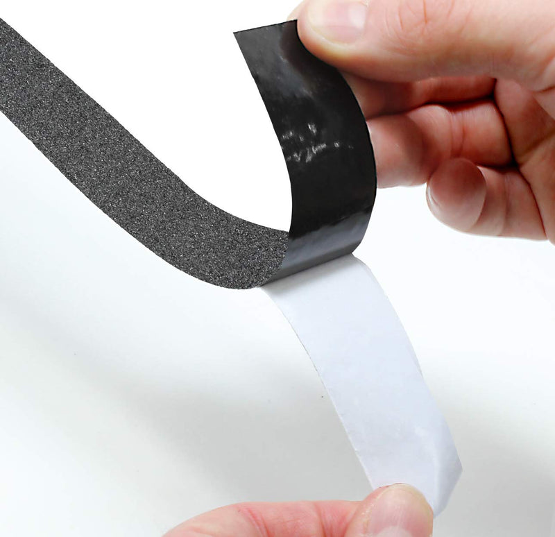 VViViD Heavy-Duty Non-Slip Black Rubberized Self-Adhesive Grip Tape .5 Inches x 20 Feet Roll