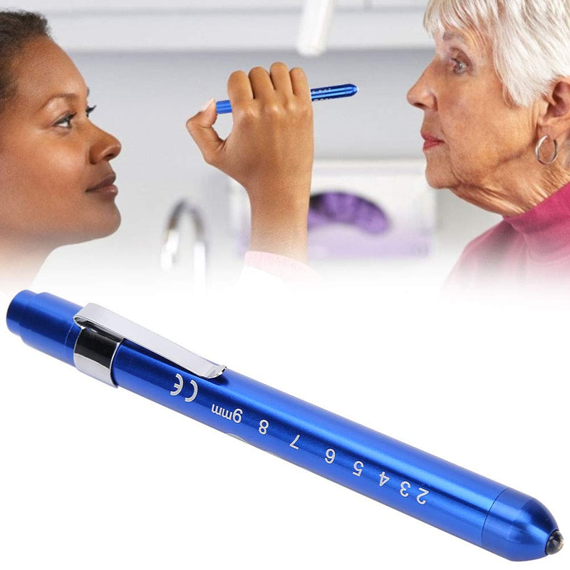 ZJchao LED Penlight Professional Portable Diagnostic Lamp Clinical Pen Ophthalmic Examination Pupil Check Pen Light for Doctor Nurse(Blue) Blue