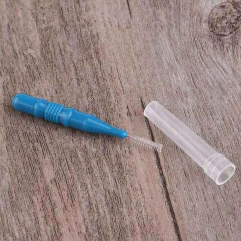 [Australia - AusPower] - 50pcs Soft Interdental Brush Teeth Dental Picks Floss Brush Refill Flosser Toothpick Cleaners Cleaning Tool - Blue 