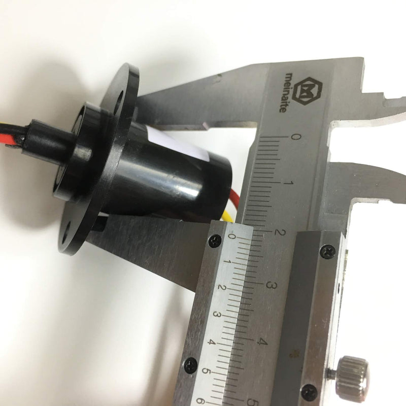 Taidacent 3 Wires 4 Wires 5A 10A 15A 30A Electrical Slip Ring Collector Ring Rotary Electrical Contact Joint Rotary Connector Commutator (3 Wires 15A Diameter 22mm) 3 Wires 15A Diameter 22mm