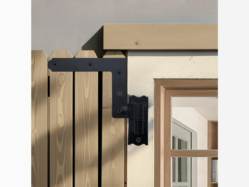 QCAA Steel Blind Shutter Hinge for Wood Frame & Brick, 1-1/16", Power Coated Black, 4 Pack (2 Pair), Made in Taiwan 4pack