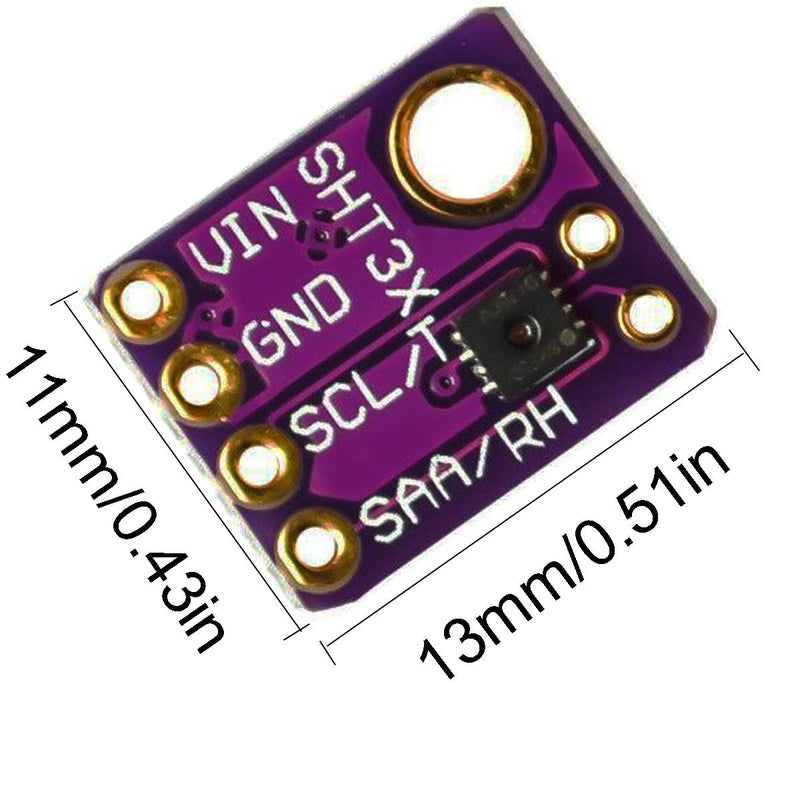 [Australia - AusPower] - DAOKI 2.5V-5V SHT31 Temperature and Humidity Sensor Module Digital Output Temperature and Humidity Sensor Module IIC I2C Interface 3.3V GY-SHT31-D with Male and Female Dupont Cables for Arduino 