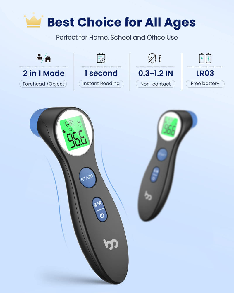 [Australia - AusPower] - Oral Thermometer with Forehead Thermometer 