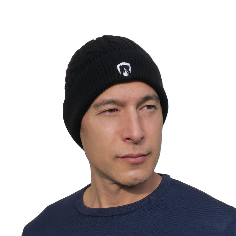RadiArmor RF Blocking Knit Cap – Unisex Hat with EMF Blocking Liner That Blocks Over 99% of High Frequency RF Radiation One Size Black