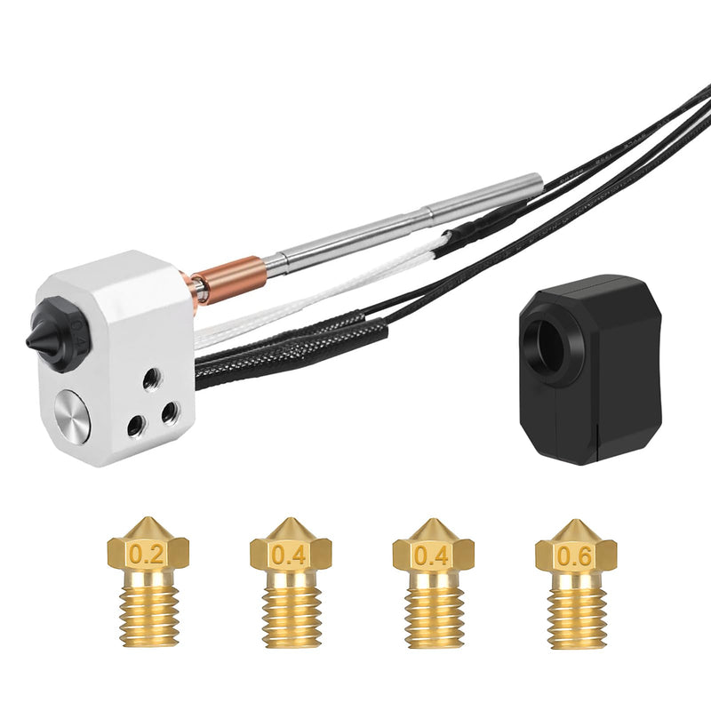 Hotend for Prusa I3 MK4/XL, 24V 40W Print Head Kit with Thermistor, Heater Cartridge, Heating Block, 0.4mm Nozzle and Silicone Cover Prusa I3 MK4 Hotend