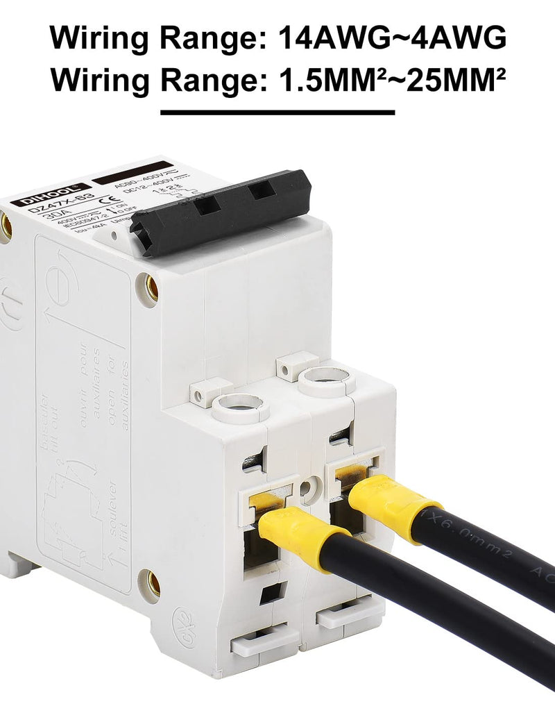 [Australia - AusPower] - 30 Amp 12V-400V AC DC Miniature Circuit Breakers (10A 15A 20A 25A 40A 50A 60A Optional) for Solar Panel PV System - Disconnect Switch, AC 110V DIN Rail MCB Ac-dc 30a 