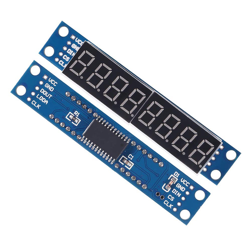 5 PCS 8 Digit 7 Segment Module MAX7219 8 Bit Digital Segment Tube LED Display Module Compatible with Arduino MCU/51/AVR/STM32/Raspberry Pi 4 Model B