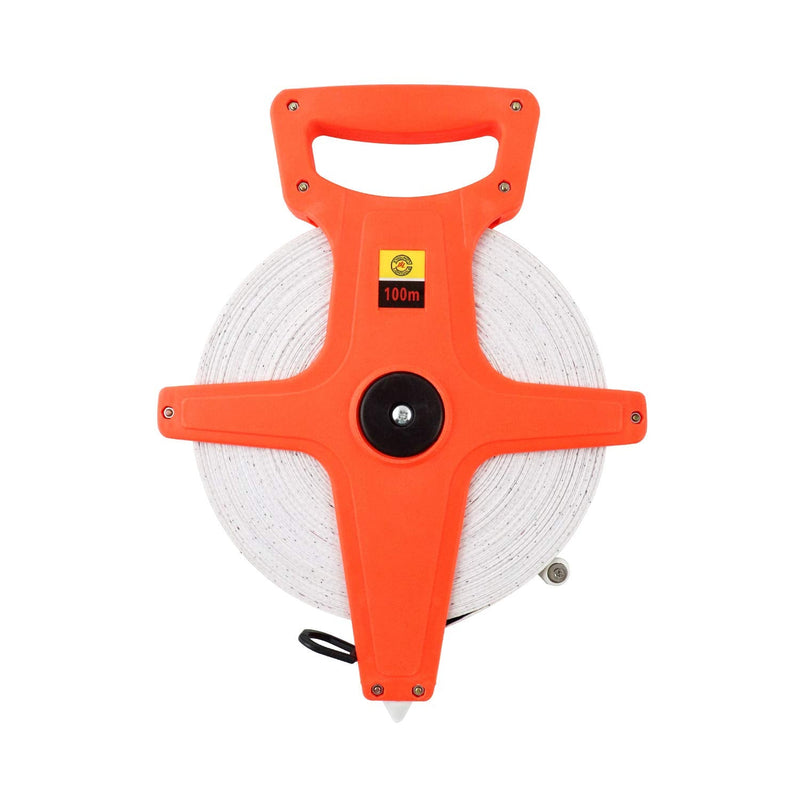 QWORK Fibreglass Tape Measure 100 m / 330 FT, Double-Sided