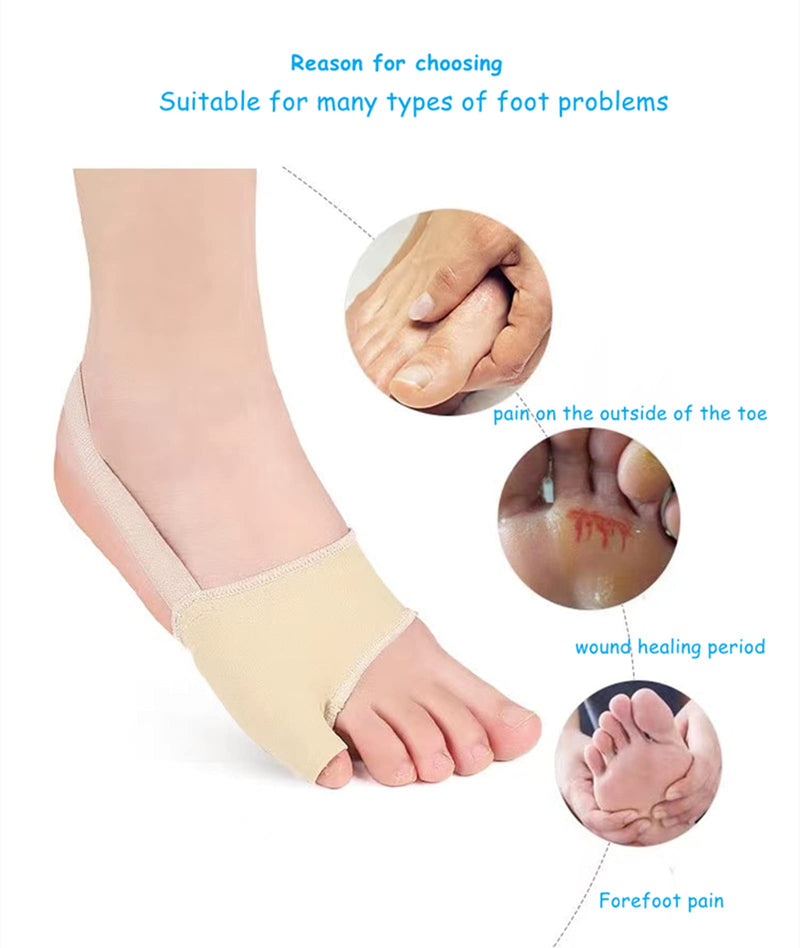 [Australia - AusPower] - Bunion Corrector Pain Relief Orthopedic Medical Grade Toe Straightener - Pinky Toe Splint for Men & Women, Little Toe Separator for Overlapping Toes, Comfortable Splint & Gel Pads (1 Pair, Large) 