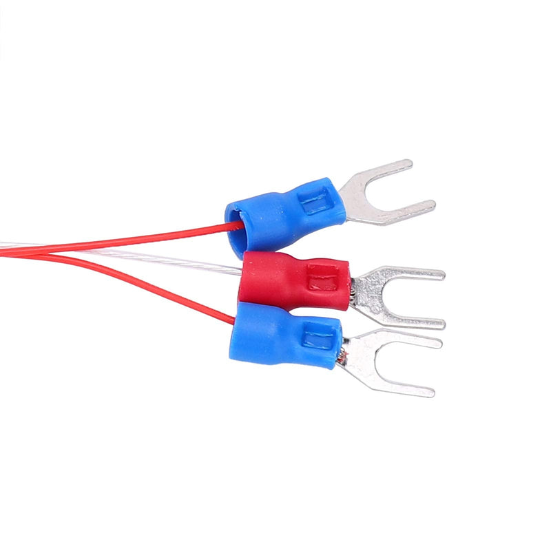 [Australia - AusPower] - PT100 Thermistor Temperature Probe, 3 x 10mm Pla-tinum- wire Waterproof Temperature Sensor, Temperature Sensor Probe, 50 to +300(2m), Temperature And Humidity Sensor 