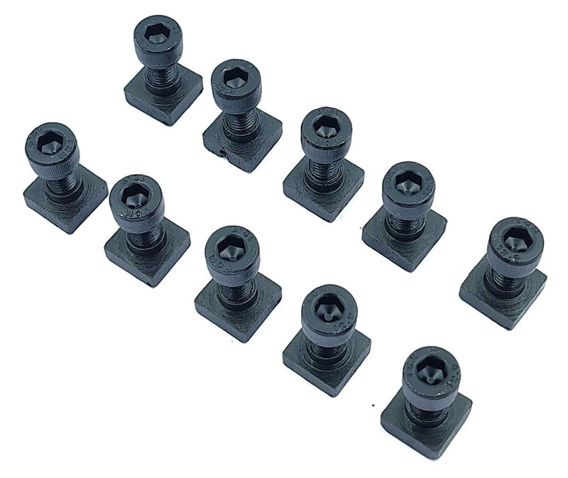 [Australia - AusPower] - A.D. International T-Nuts Bolts x 10 Sets for 3" (75 mm) & 4" (100 mm) Rotary Table (M8 Thread) 