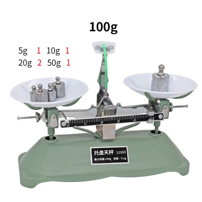 [Australia - AusPower] - Lab Mechanical Balance Scale Double Pan Balance Scale Balance Tray Table Mechanical Balance Scale for Laboratory School 