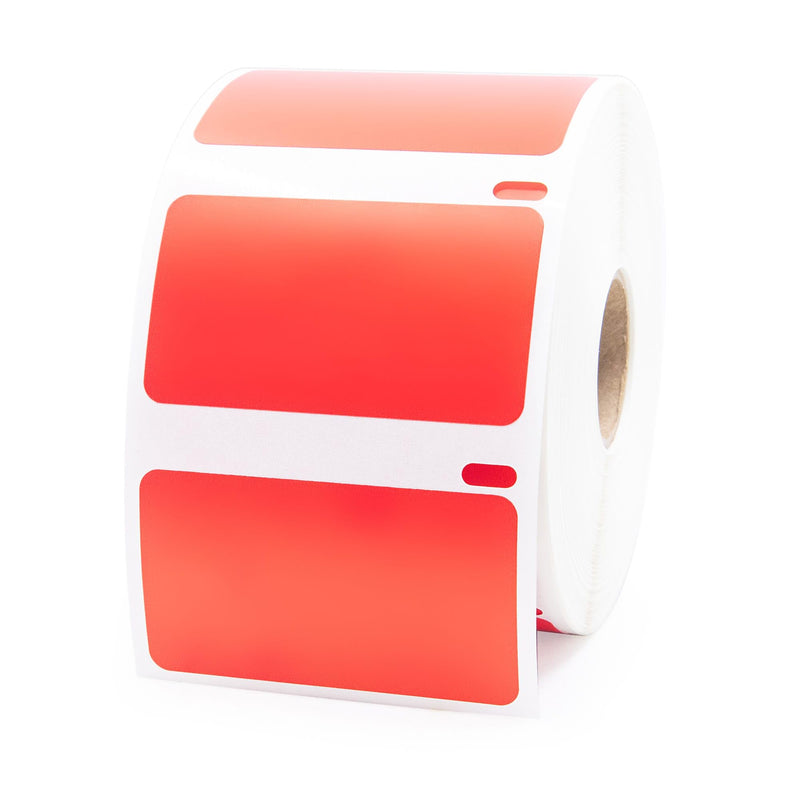LabelValue LV-30334RED 2-1/4" x 1-1/4" Red Multipurpose Direct Thermal Labels Compatible with Dymo 450 Series and Earlier LabelWriter Printers - 1000 Labels Per Roll - 1 Roll