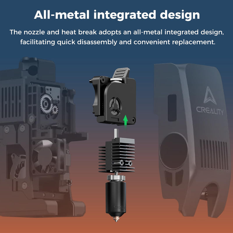 Creality Official K2/K2 Pro Ceramic Heating Block Hotend Kit, Unicorn Quick Swap Nozzle Kit, 300°C High Temperature Resistant, All-Metal Integrated Design Kit for Creality K2 and K2 Pro 3D Printers
