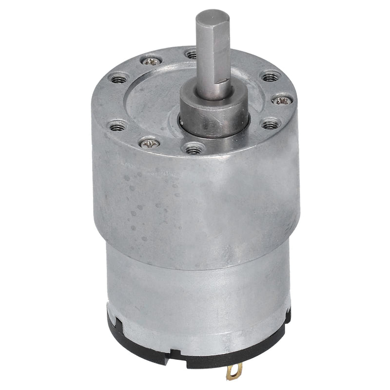 Gear Motor, DC 12V Gear Motor CW CCW Speed Reduction Copper Wire Motor with 6 mm D-Shaft JGB37-520, Gear Motor, Electric Fan Motors (320RPM) 320RPM