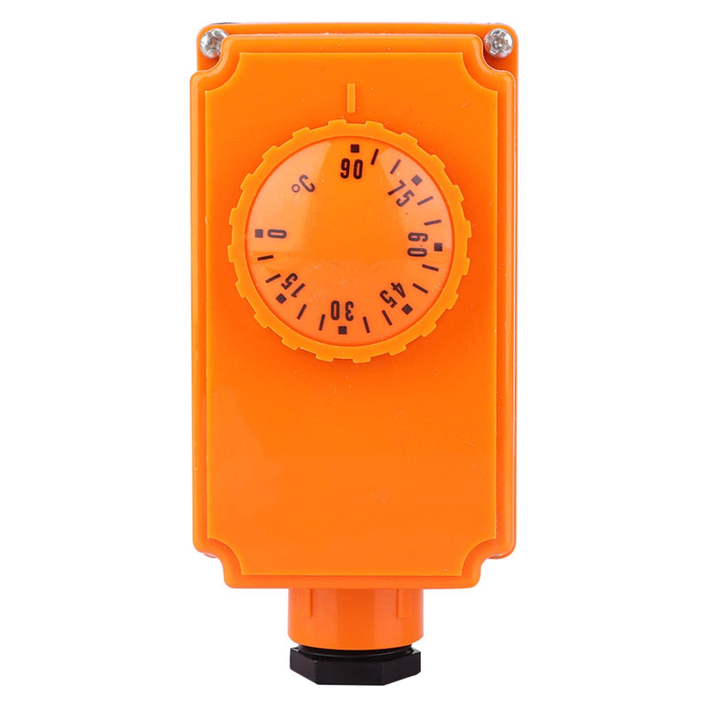 [Australia - AusPower] - Immersion Thermostat, G1/2 Male Thread Hot Water Pipe Thermostat Temperature Controller 0-90°C High Temperature Start, for Heating Systems, Invasive Measurement for Exact Values, Monitoring Heating 