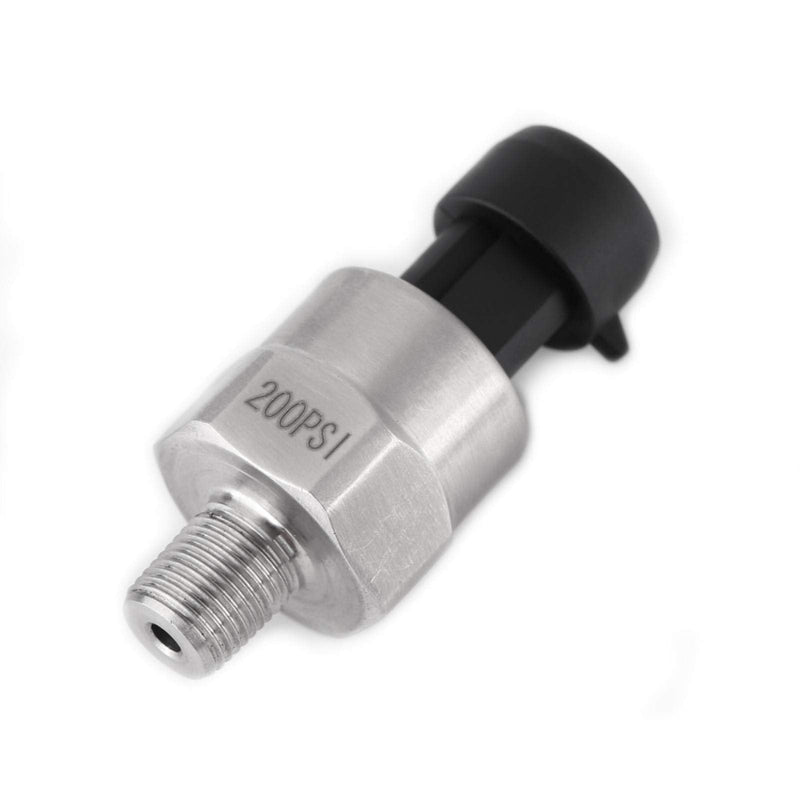 [Australia - AusPower] - Sensor Transducer Pressure, Fydun 1pc 1 8NPT Thread Pressure Sensor Stainless Steel Pressure Transmitter Sensor for Oil Fuel Air Water (200 PSI) 200PSI 