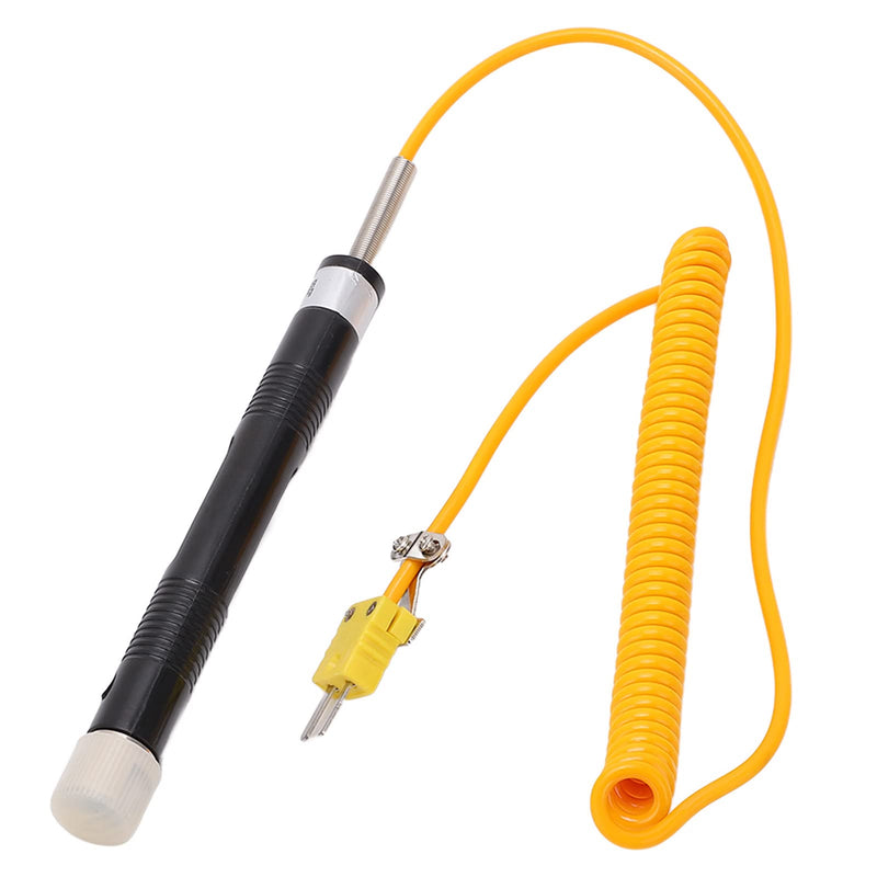 [Australia - AusPower] - K Type Handheld Outside Thermocouple Thermoelement Typ K Sensor, Stecker Thermoelement mit KopfProbe NR 81531B Straight Shank Surface Temperature Probe Replacement 5 Seconds Response -50 