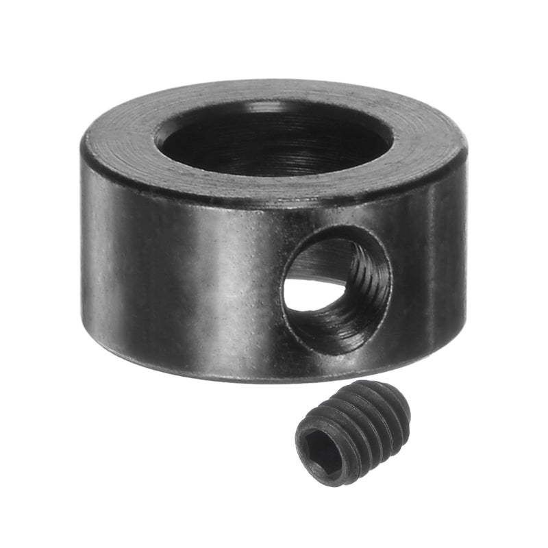 [Australia - AusPower] - uxcell 10pcs Set Screw Collars 8mm ID Shaft Collars, 14mm OD, Gear Stopper Wheel Collar, Black 