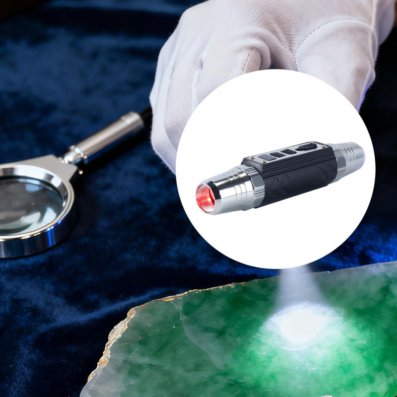 Ausi Gemstone Identification Lamp, 6 in 1 Lighting Electronic USB Rechargeable Diamond Detector Identifier Mineral Gemstone Jewelry Tester